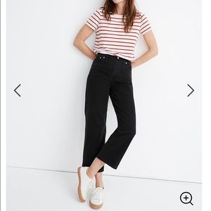 Madewell Petite Slim Wide-Leg Crop Jeans